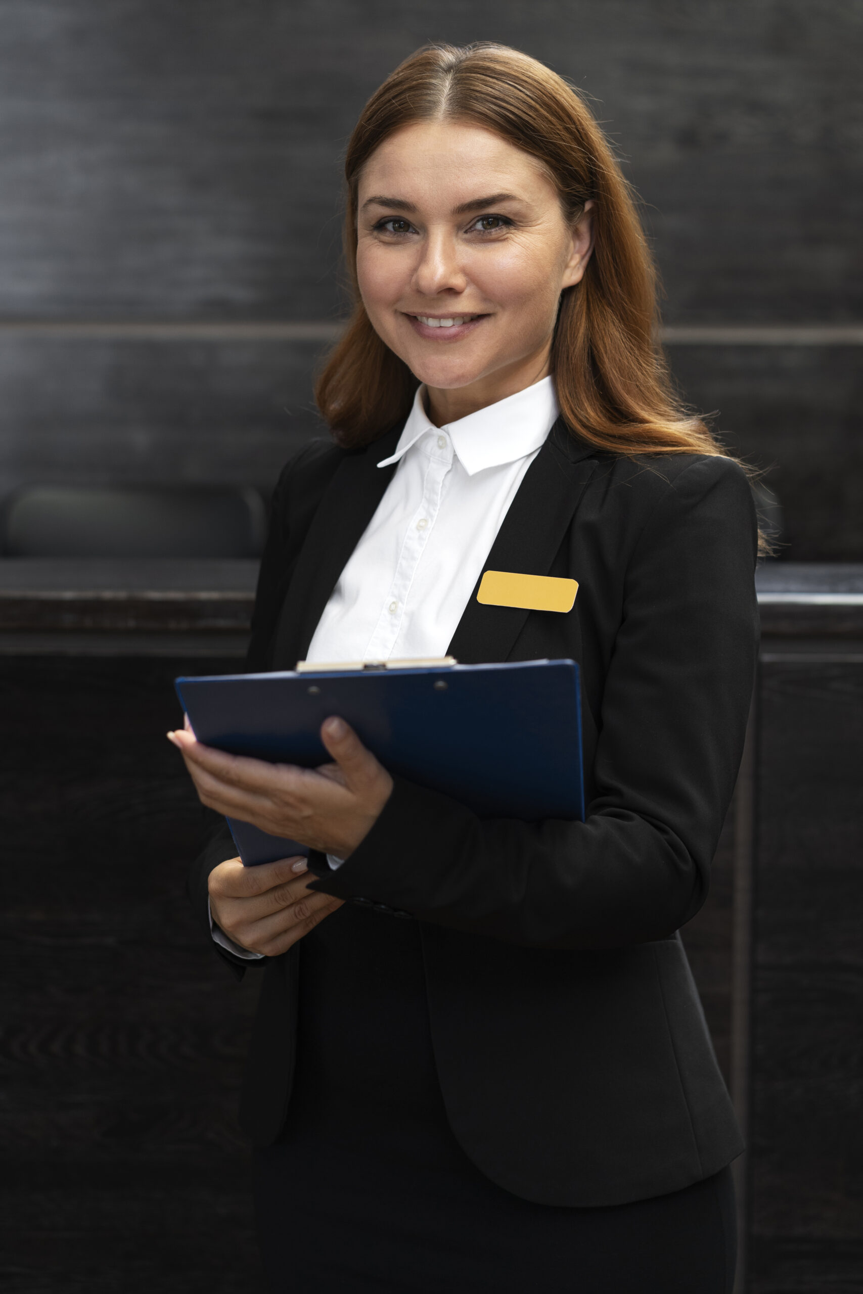 female-receptionist-work-elegant-suit
